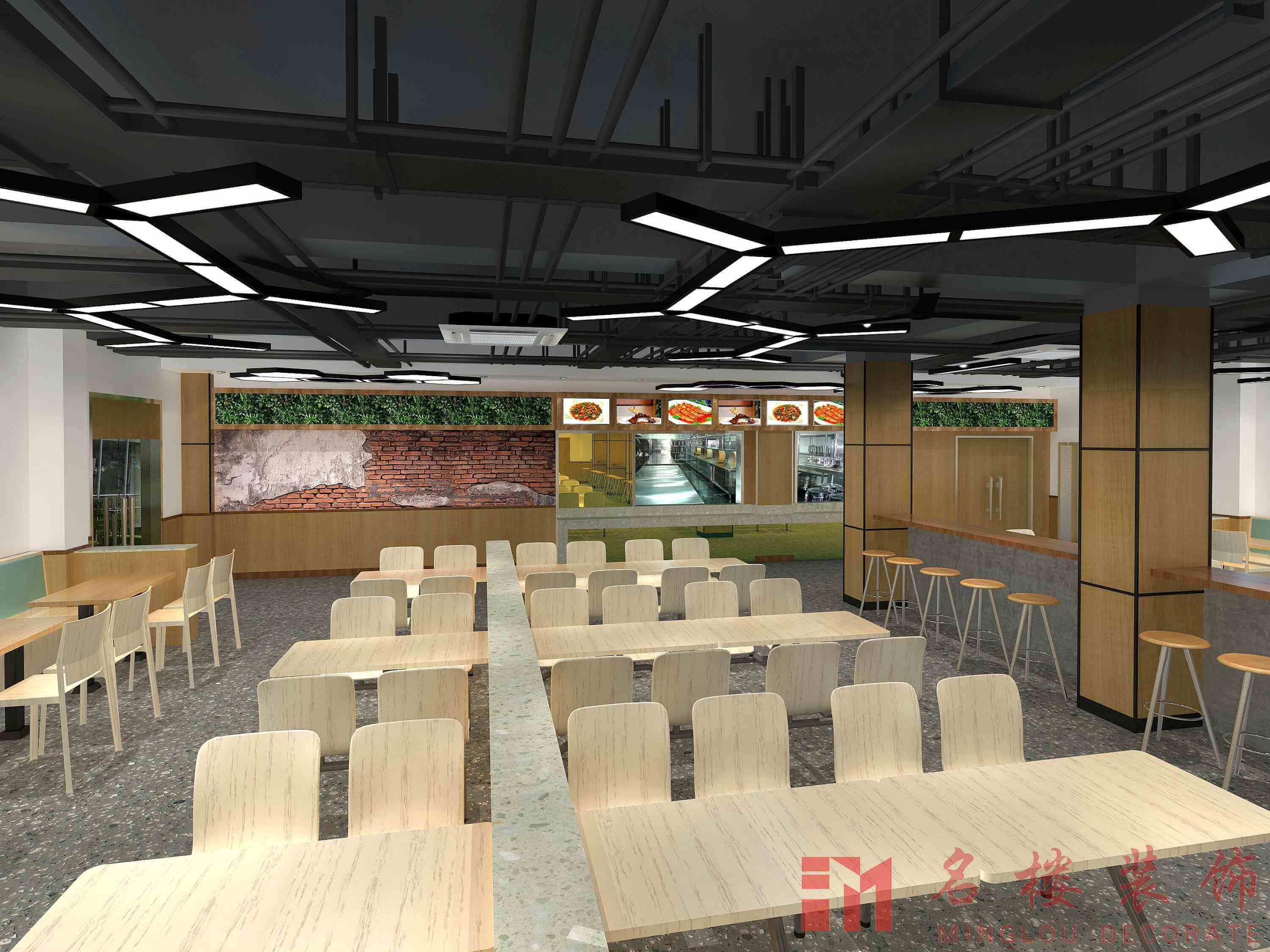 茂迅實(shí)業(yè)食堂裝修工程